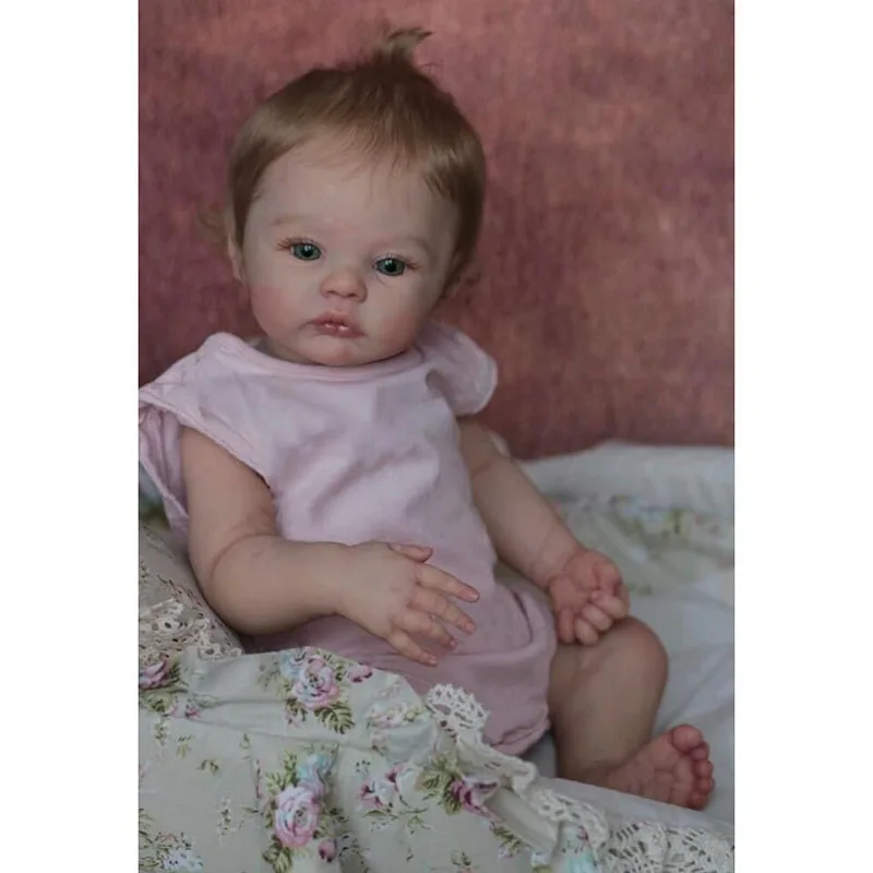 

19inch Finished Reborn Baby Dolls Newborn Girl Meadow Soft Cuddly Body Lifelike Soft Touch 3D Skin with Visible Veins Art Doll