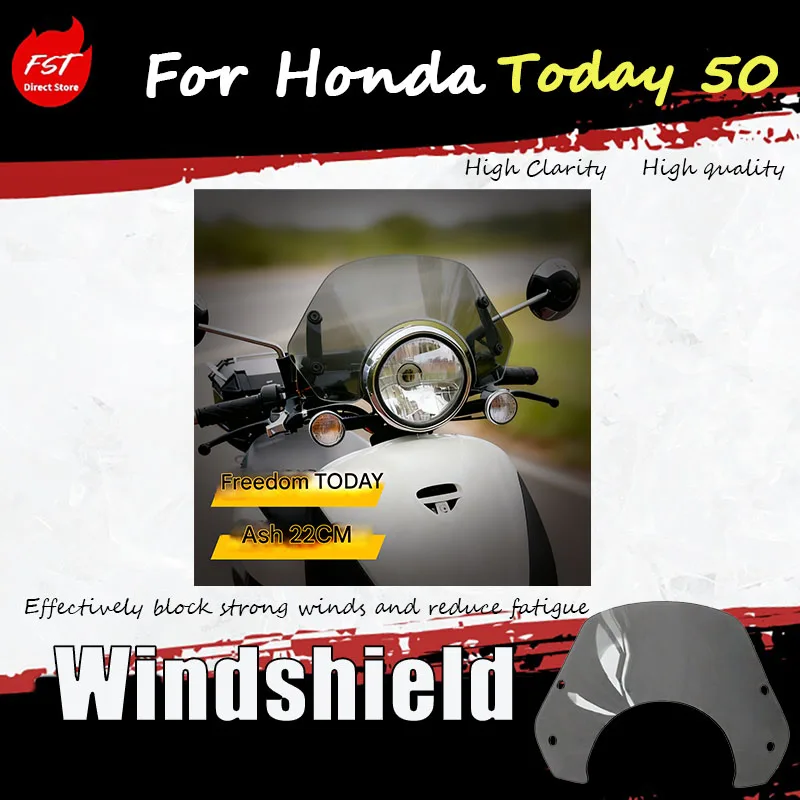 

For 2025 Honda TODAY 50 Model Windshield Modification Windscreen Guard Chest Protector for Scooter Motorcycle Accessories