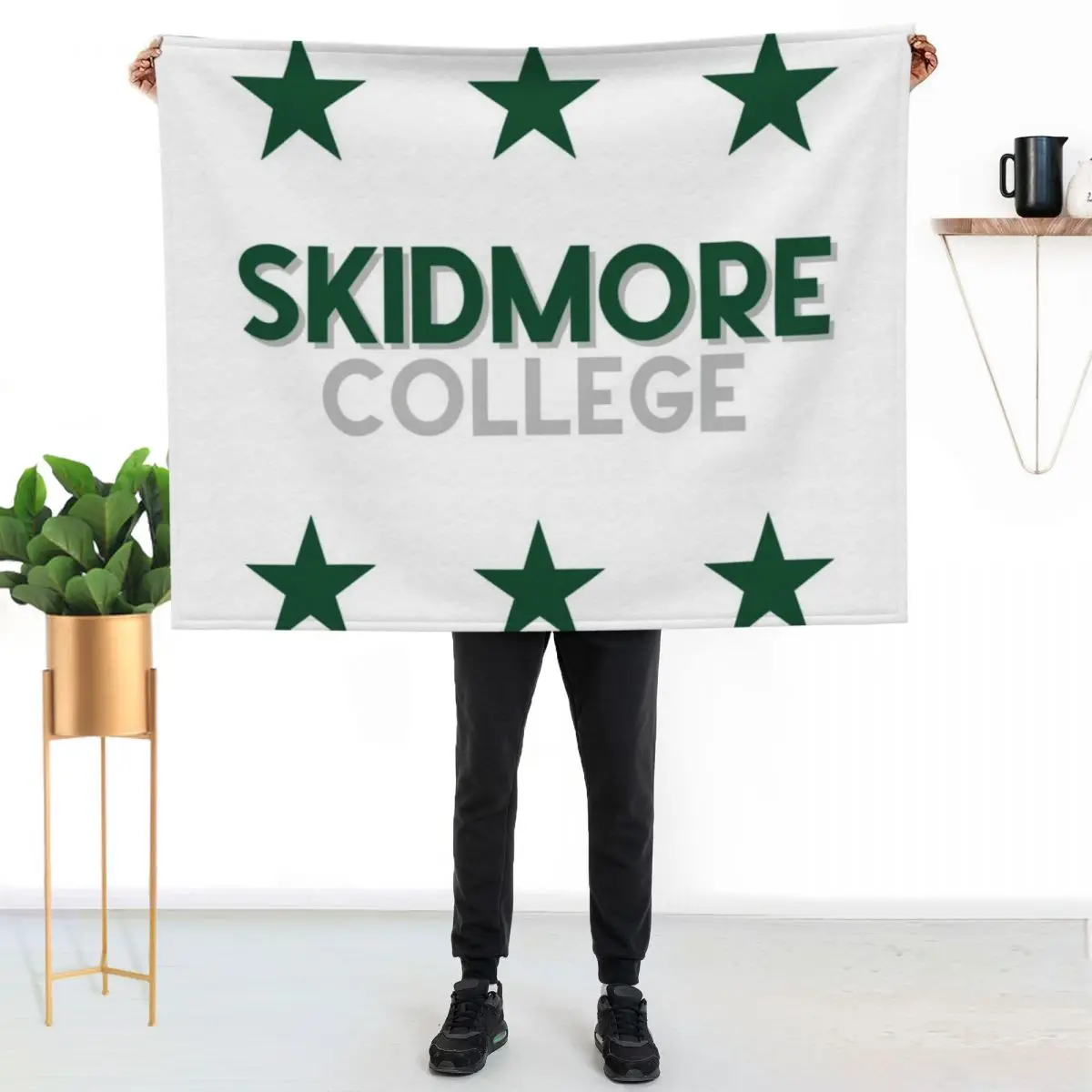 

Skidmore College Throw Blanket Anti Shedding Soft Fuzzy Blanket for Home