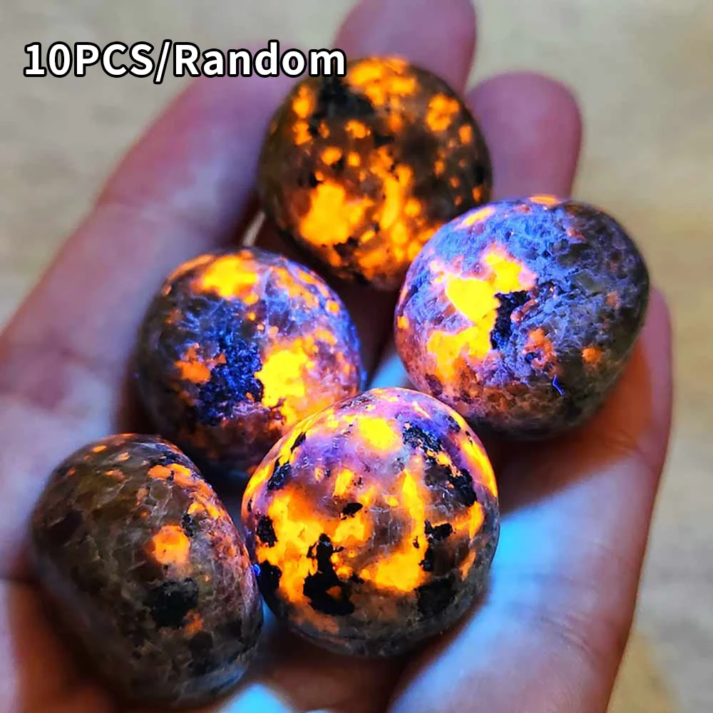 10 Stück Sortierte Natürliche Polierte Edelsteine, Echte Rohe Kristalle für Heimdekoration, Spirituelle Heilung und Geschenke – Detail 5