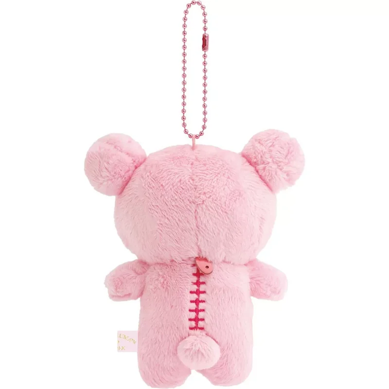 Rilakkuma Korilakkuma Sakura Plush Keychain Pink Cherry Blossoms Bear Kawaii Cute Bag Keychains Charms Keyring Girls Toys Gift view 5