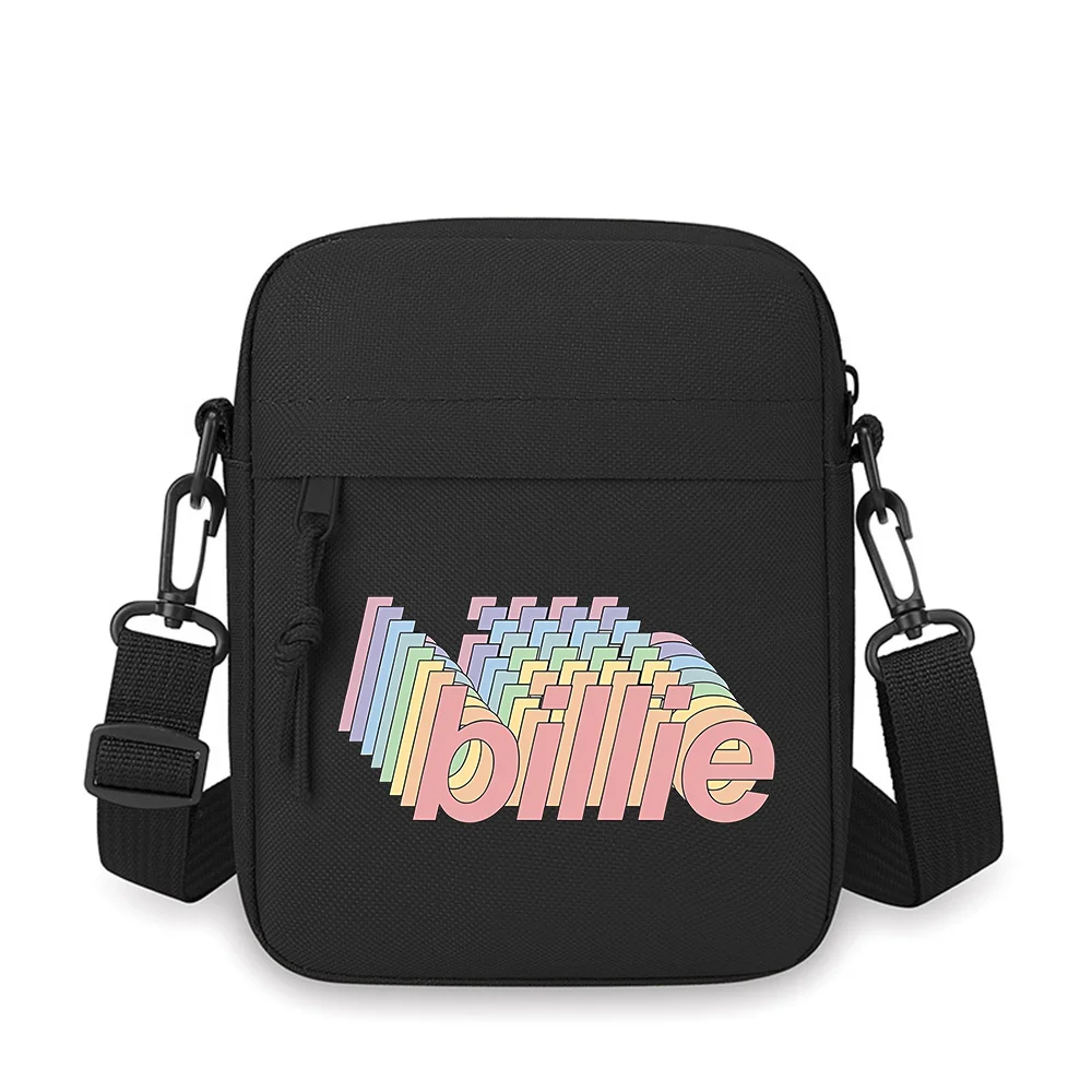 

Pastel art layered rainbow design Men Crossbody Bag Single Shoulder Women Cartoon Anime Film Printing Design Unisex
