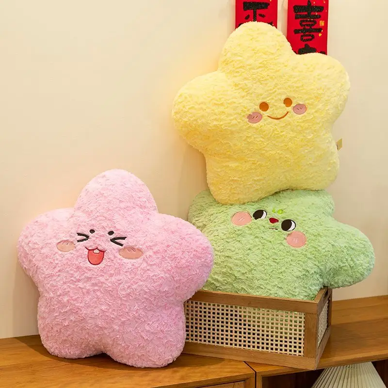 Boneka Bintang Lucu Mainan Plush Penenang Bantal Sofa Hadiah Ulang Tahun Liburan untuk Anak Perempuan