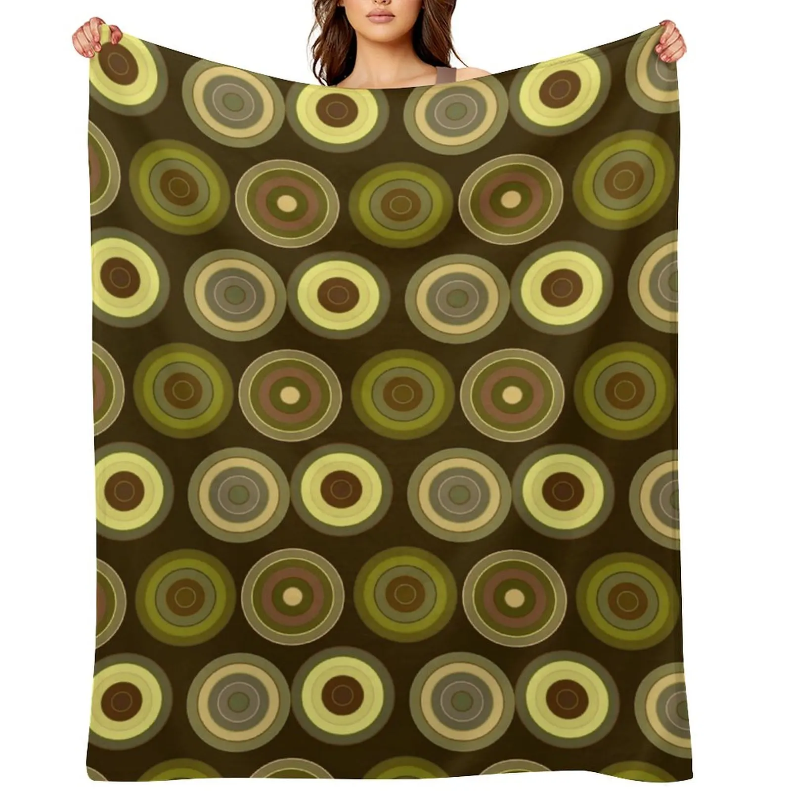 circles pattern abstract background Throw Blanket Soft Beds funny gift Furry Sofa Quilt Blankets