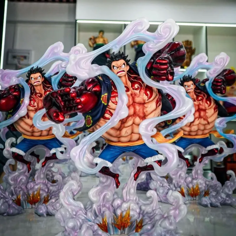 40 cm EEN STUK Figuur Monkey D. Luffy Vier Niveaus Anime Collectie Model Desktop Ornament Decoraties Vakantie Geschenken Kinderen Speelgoed