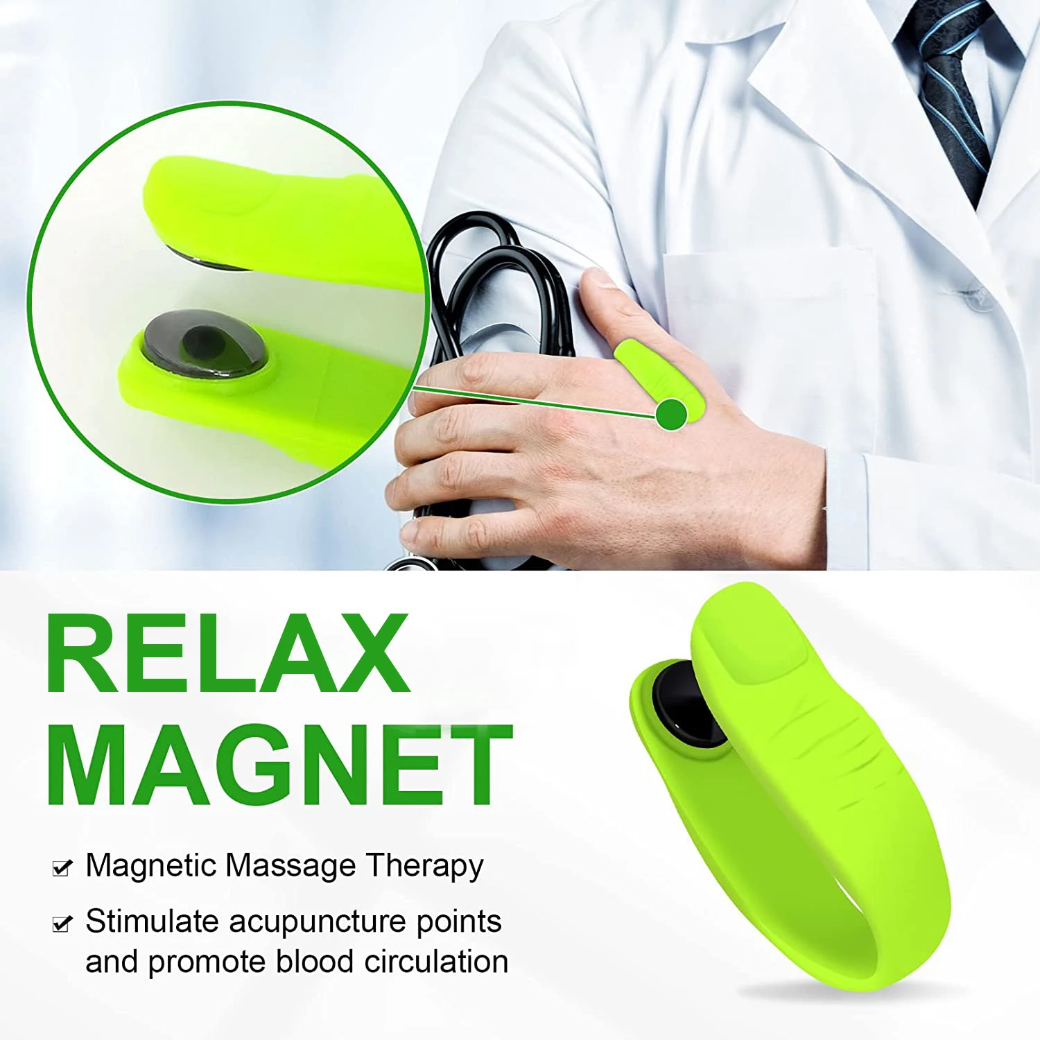 Finger Joint Hand Massager Wearable Acupressure Headache Blood Circulation Relieve Pain Finger Arthritis Treatment Health Care