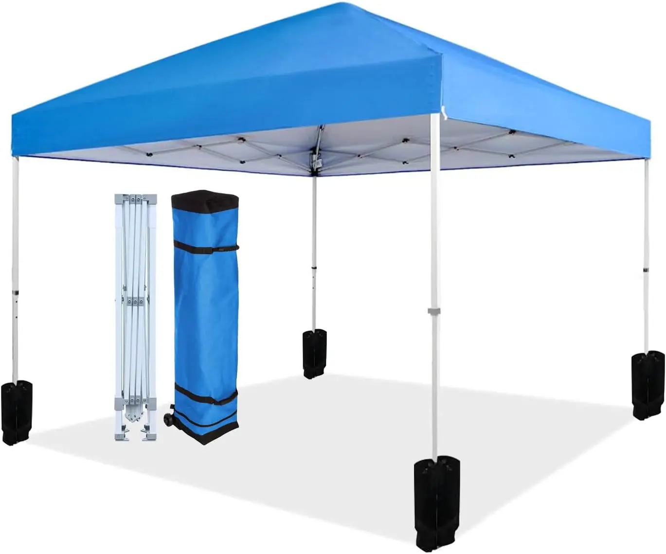 

Outdoor Pop Up 10 x 10 Canopy Tent for Events, Portable with Easy Setup, Sun Shelter for Outdoor Activities, Includes Wheeled