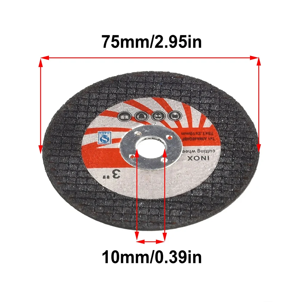 5pcs Cutting Disc 75mm Circular Saw Blade Grinding Wheel,For Grinding Iron Cutting Home Improvement Angle Grinder Attachment