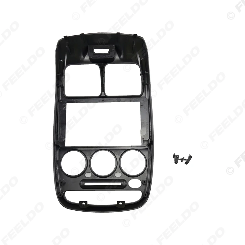 FEELDO Car 2Din Audio Face Plate Fascia Frame For Hyundai Verna 9