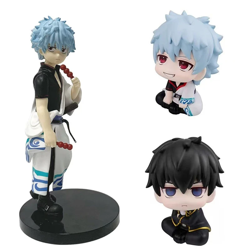 

In Stock Anime Gintama Sakata Gintoki & Hijikata Toushirou Chibi Style PVC Figure Collectible Model Toys Ornament Desktop Doll