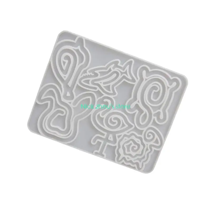 E15E Reusable Silicone Craft Mold For Making Animal Shaped Paper Clip