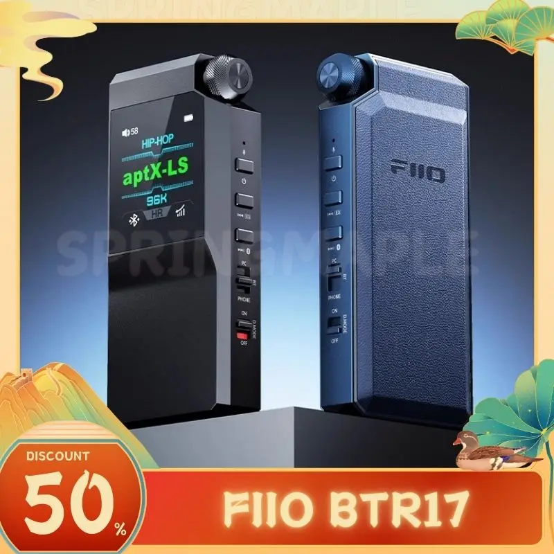 FiiO BTR17 Bluetooth Decoding Earphones Power HiFi Amplifier Portable AAC/SBC/aptX/aptXAdaptive/aptxLossless/atXHD/LDAC Custom