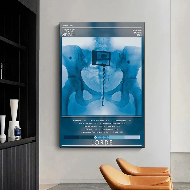 Lorde Poster Virgin Solar Power Pure Heroine Rock Music Album Cover Wall Art Print High Quality Home Decor Unique Gift for Fans