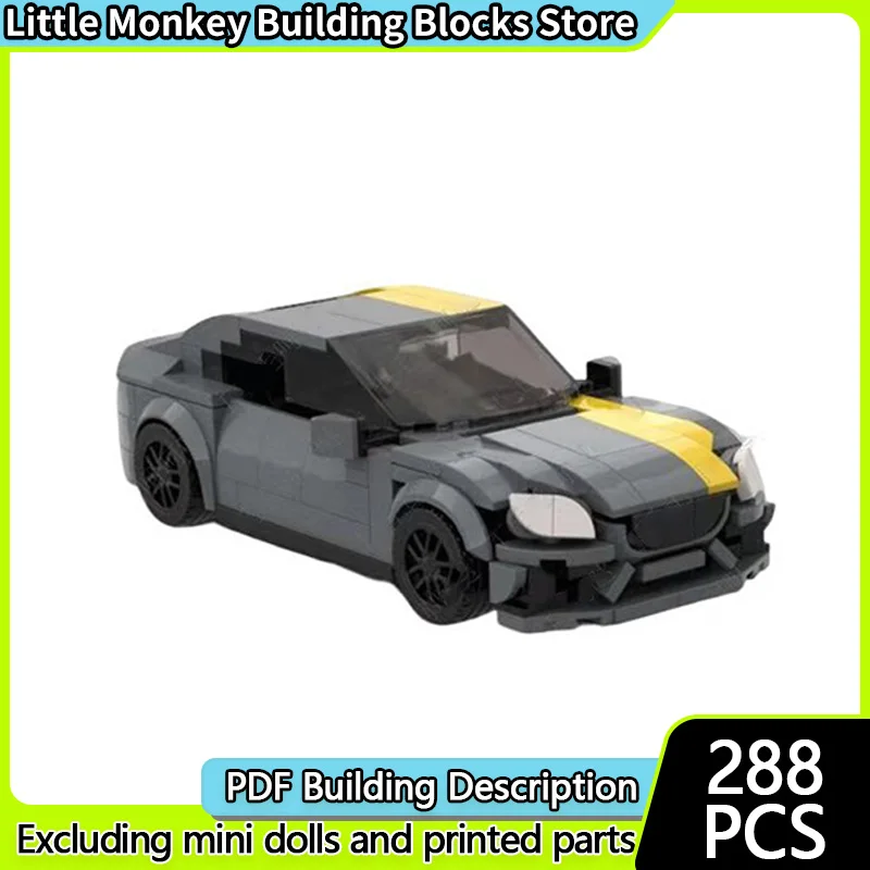 

Speed Racing Car Model MOC Building Bricks High-Performance Sedan Modular Technology Children Holiday Gifts Assemble Toys Suit