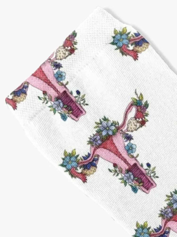 Floral Uterus Socks Sports luxury custom Socks Male Women's