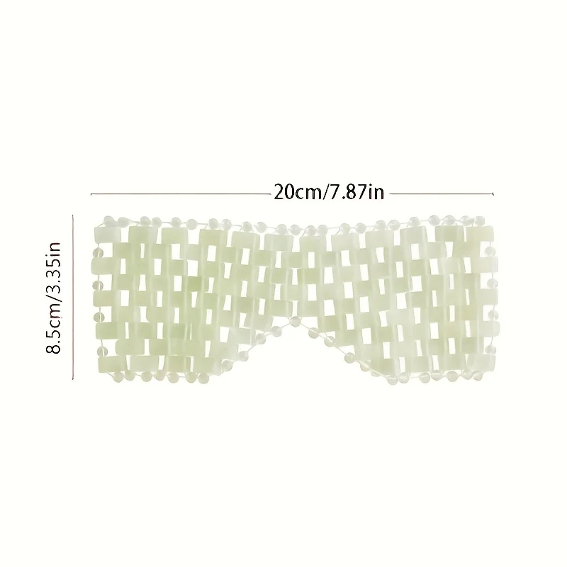 ใหม่หยก Facial Eye Mask Gouache Scraper Roller เครื่องนวดหยกหิน Guasha Cold Therapy Anti Aging Jade Mask เครื่องมือความงาม