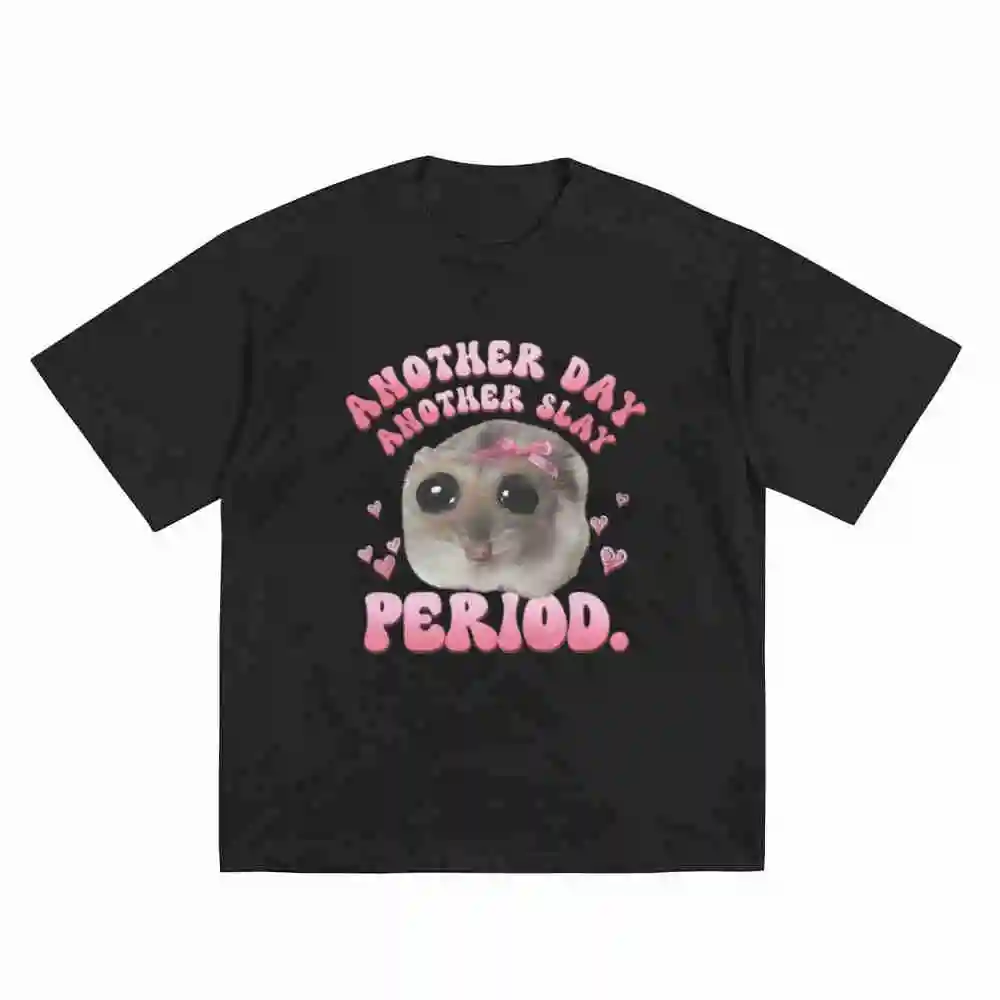 Another Day Slay Period Anime Manga Slaying Retro Short Sleeve Tee 100% Cotton T-Shirt