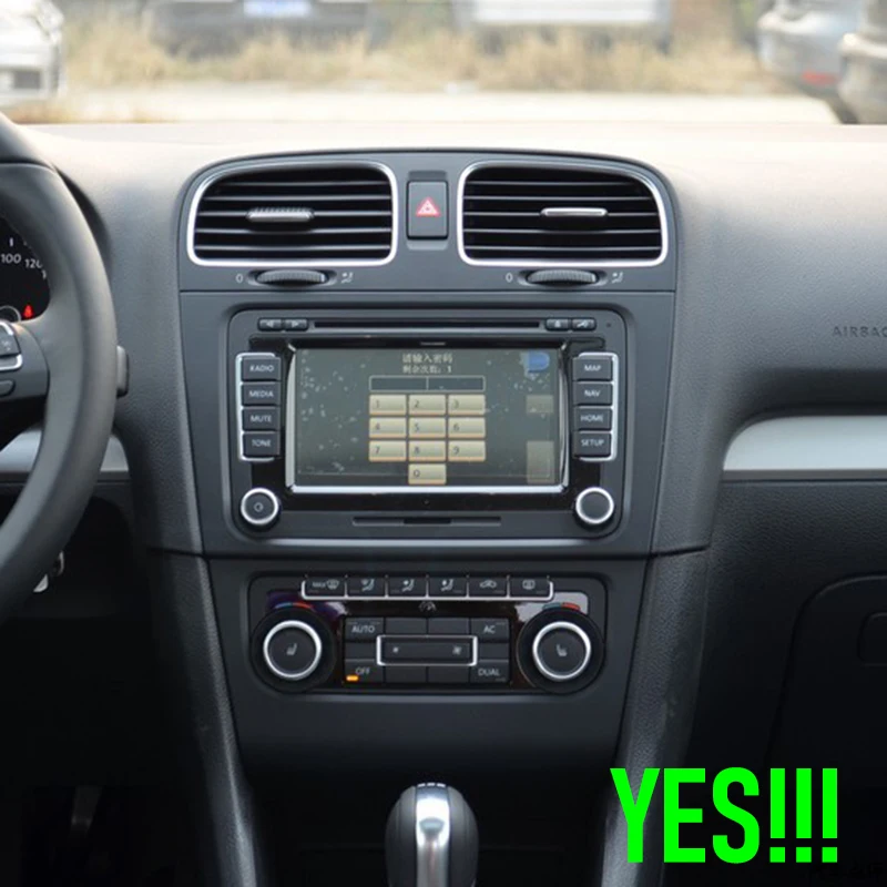 راديو ستيريو للسيارة 7 بوصة 6 + 128 جيجابايت لسيارة VW Golf MK5 MK6 اللاسلكية Apple Carplay Android 15 نظام ذكي تلقائي WIFI BT وحدة رأس GPS