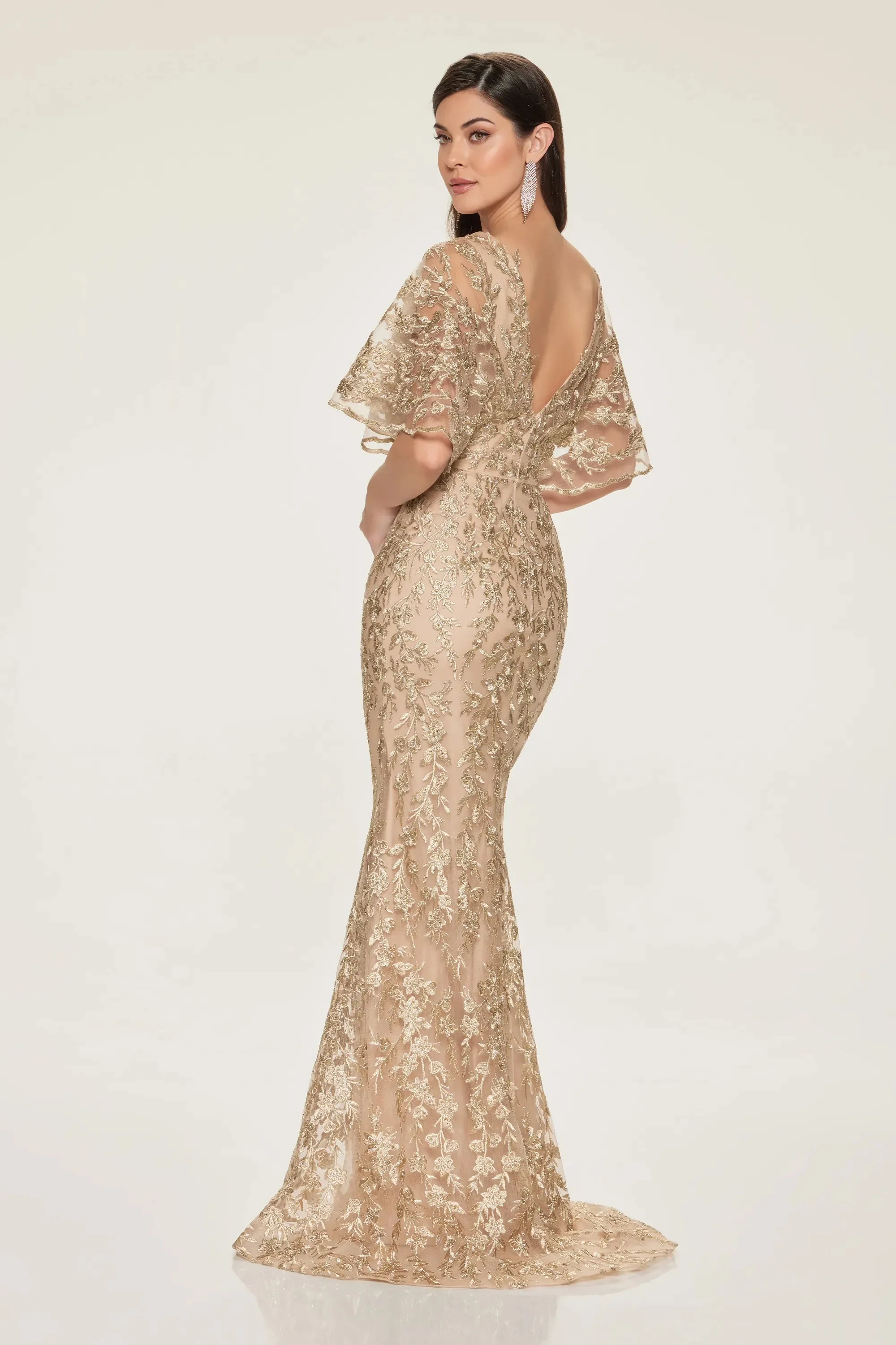 Champagne Tule Dames Avondjurk Luxe Kralen Vloerlengte Geborduurde Feestjurk Rijn Bruiloft Jurk Op Maat