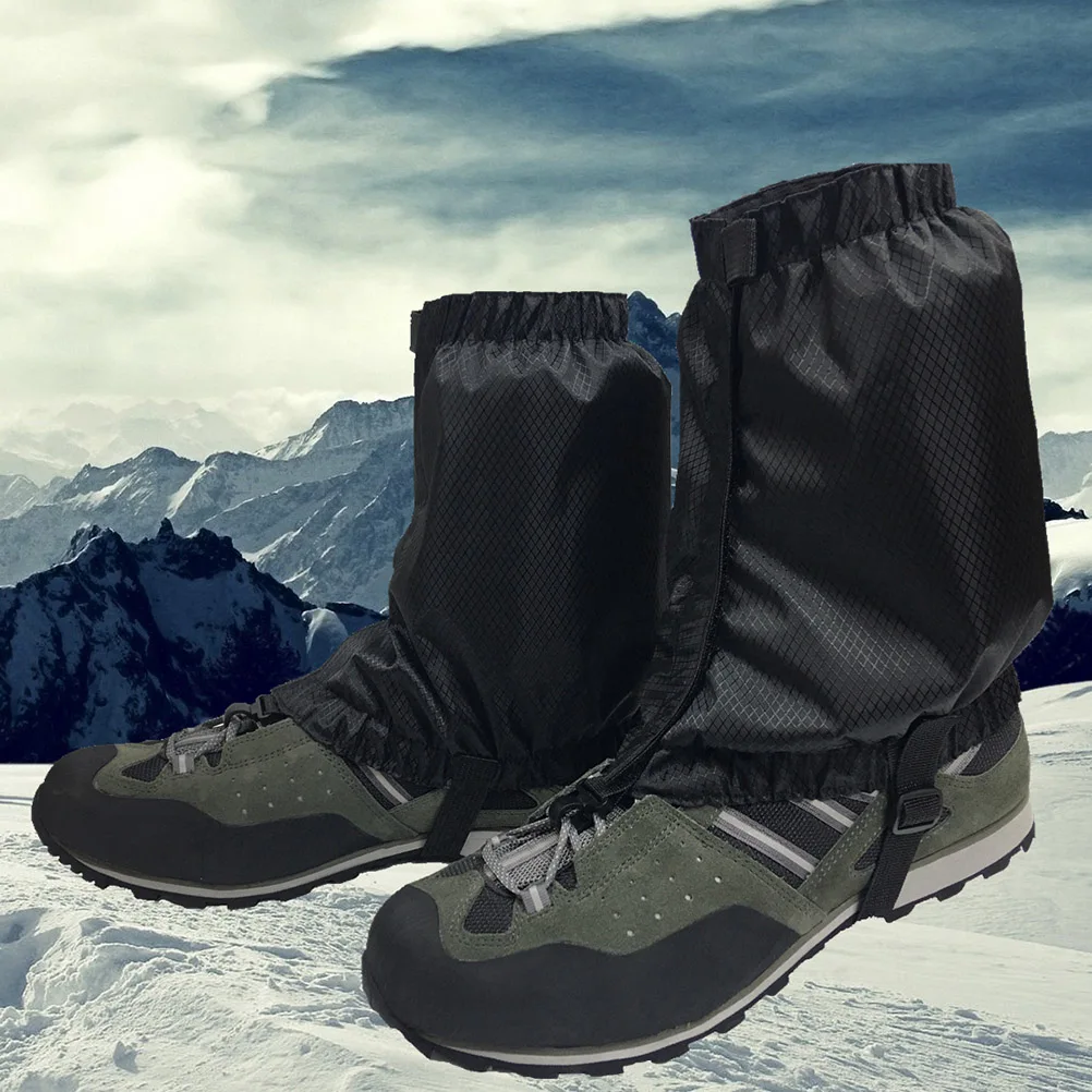 

Waterproof Ankle Gaiters for Hiking Walking Snowshoeing Women Lightweight Breathable Adjustable Elastic Band Snap Hook Outdoor