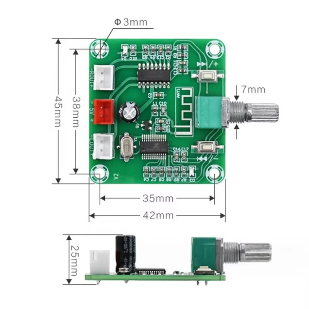 10 pz/lotto XH-A158 Blue dente 5.0 scheda amplificatore PAM8403 a bassa potenza 2*5 W dual channel scheda amplificatore altoparlante wireless