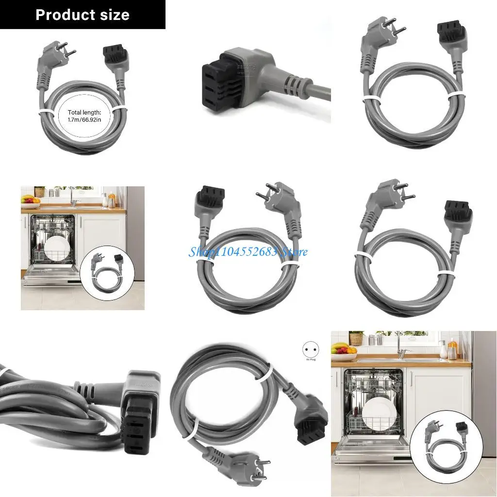 

Y6GD AC220V Appliance Power Cable European Plug For Dishwasher 300/500/800 Models