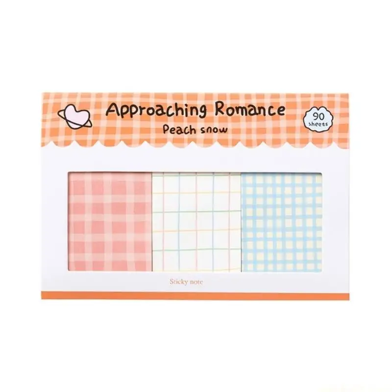 

Multipurpose Lined Notepads Note Strong Adhesive Colorful Note Pad for Office Home Organization Easy Tear Design
