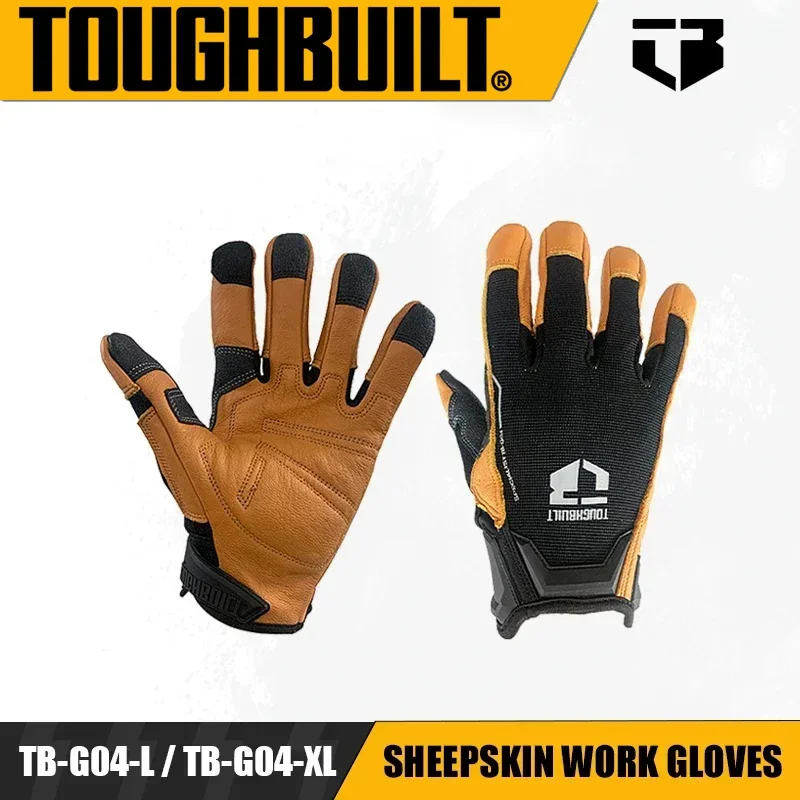 

TOUGHBUILT TB-G04-L / TB-G04-XL Sheepskin Work Gloves Hand Protection Power Tool Accessories