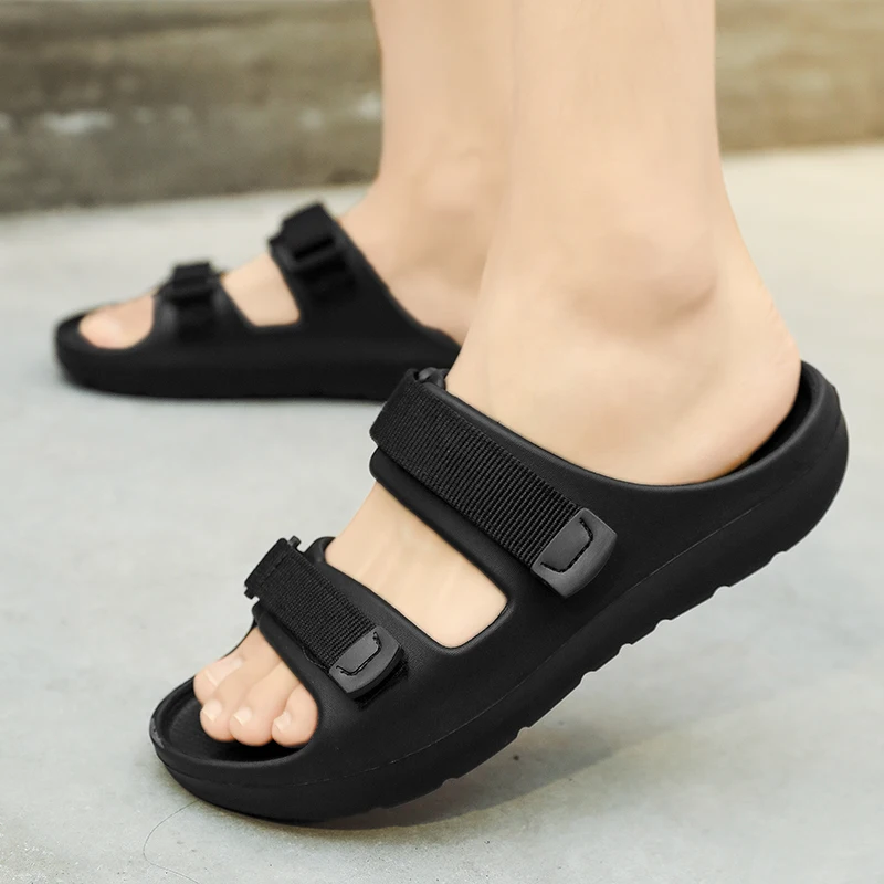 A Pair of Men's Slippers, Wear-Resistant, Sports, Soft-Soled, Comfortable, Outdoor Outer Wear, Men's Shoes, New Summer Shoes