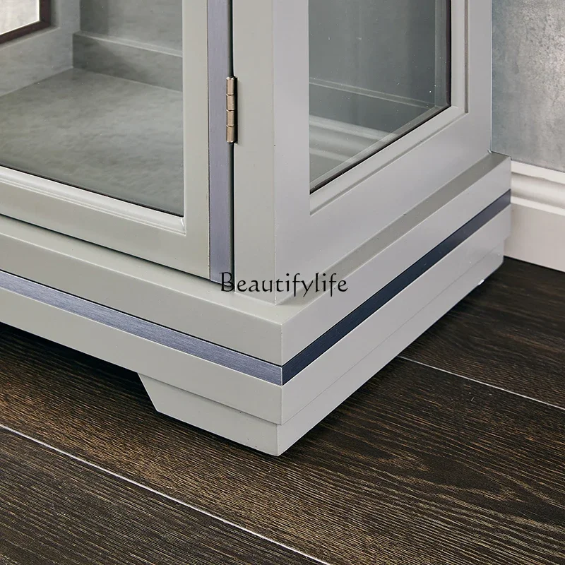 P13German Helmler living room mechanical floor clock light luxury modern simple solid wood pendulum clock