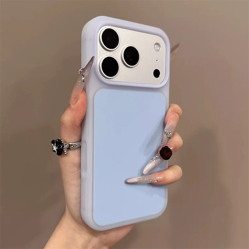 Original Flüssigsilikon Candy Jelly Farbige Matte Weiche Hülle für iPhone 18 Pro 17 16 15 Pro Max Stoßfeste Bumper-Schutzhülle – Detail 15