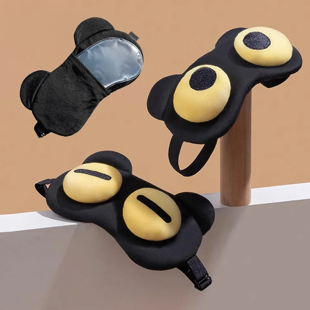 

Маска для глаз для сна, чехол для сна, дышащий, для снятия усталости, полиэстер, забавная повязка на глаза с повязкой на глаза для путешествий, чехол для тени для глаз