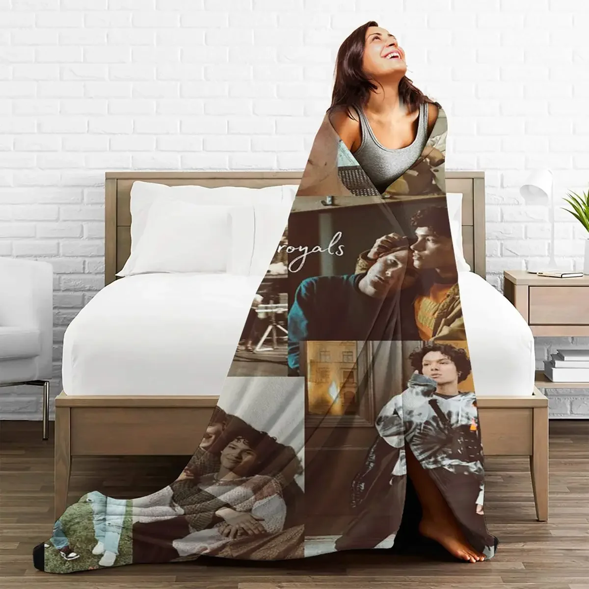 

Young Royals Baby Blankets Plaid Flannel Printed TV Drama Collage Super Breathable Soft Throw Blanket for Sofa Car Bedspread