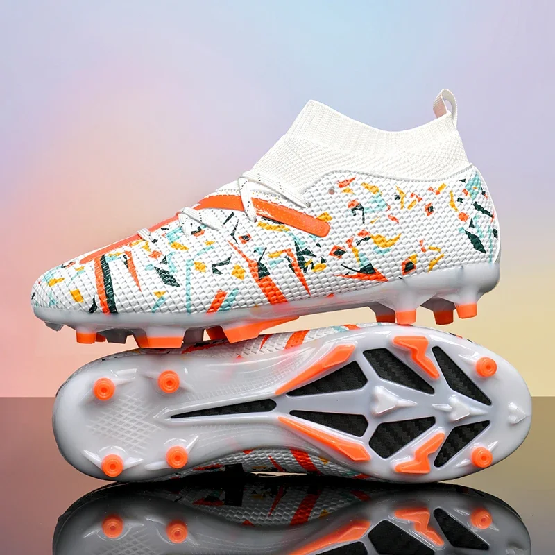 الرجال أحذية كرة القدم المهنية للجنسين العشب تنفس التدريب أحذية كرة القدم في الهواء الطلق كرة الصالات مباراة كرة القدم المرابط العشب عدم الانزلاق