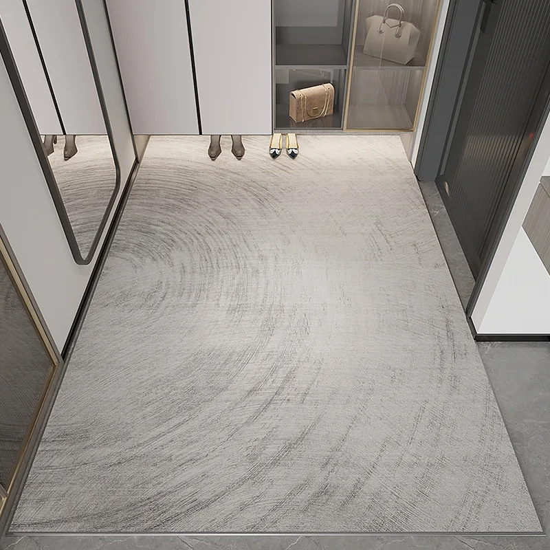 Entrance Door Mat Simple Solid Living Room Sofa Non-slip Carpet Large Area Easy Clean Rug Bedroom Bedside Cloakroom Floor Mat