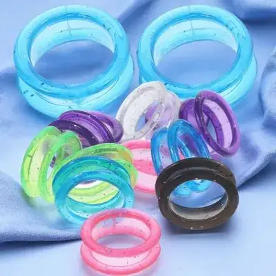 

12Pcs Colored Silicone Scissor Finger Rings Soft Anti-Skid Protective Covers for Hairdressing Pet Grooming Shears