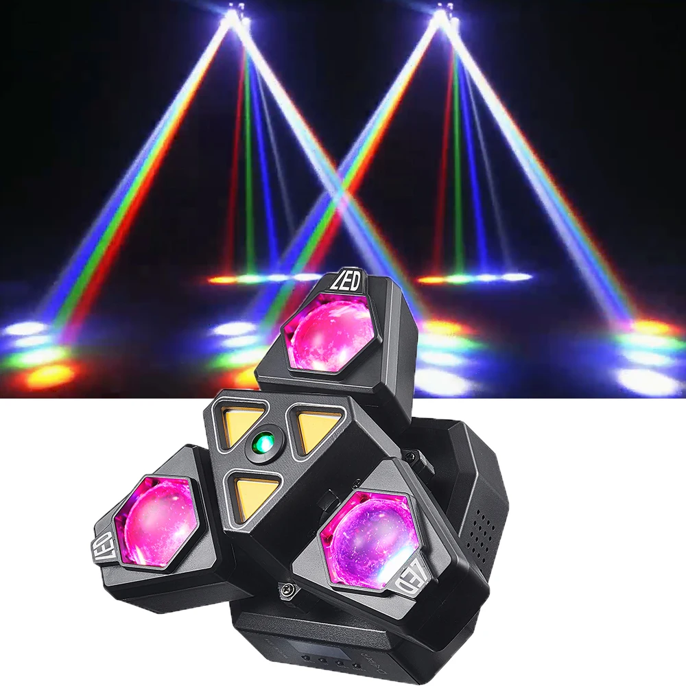 mini-luce-da-palco-50w-testa-mobile-a-3-bracci-luce-dj-a-fascio-led-attrezzatura-da-discoteca-per-dj-effetto-strobo-dorato-per-feste