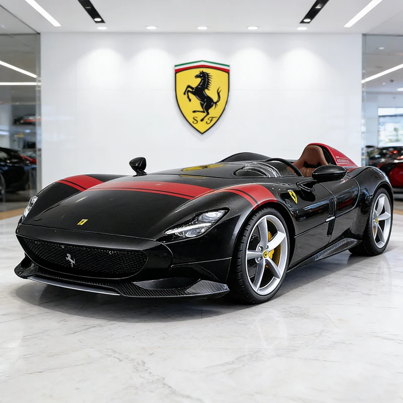 

Bburago 1:24 Ferrari Monza SP1: Коллекционная модель суперкара из сплава, миниатюрная масштабная модель автомобиля для детей