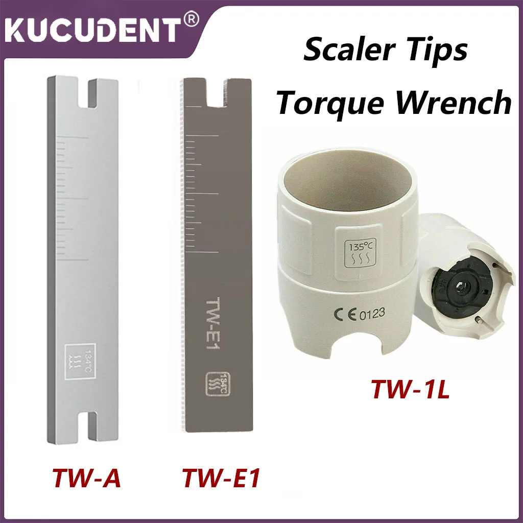 1Pc Dental Ultrasonic Scaler Tips Torque Wrench for EMS Satelec Woodpecker DTE Satelec Tip Double Opens Multimuse Wrench Key