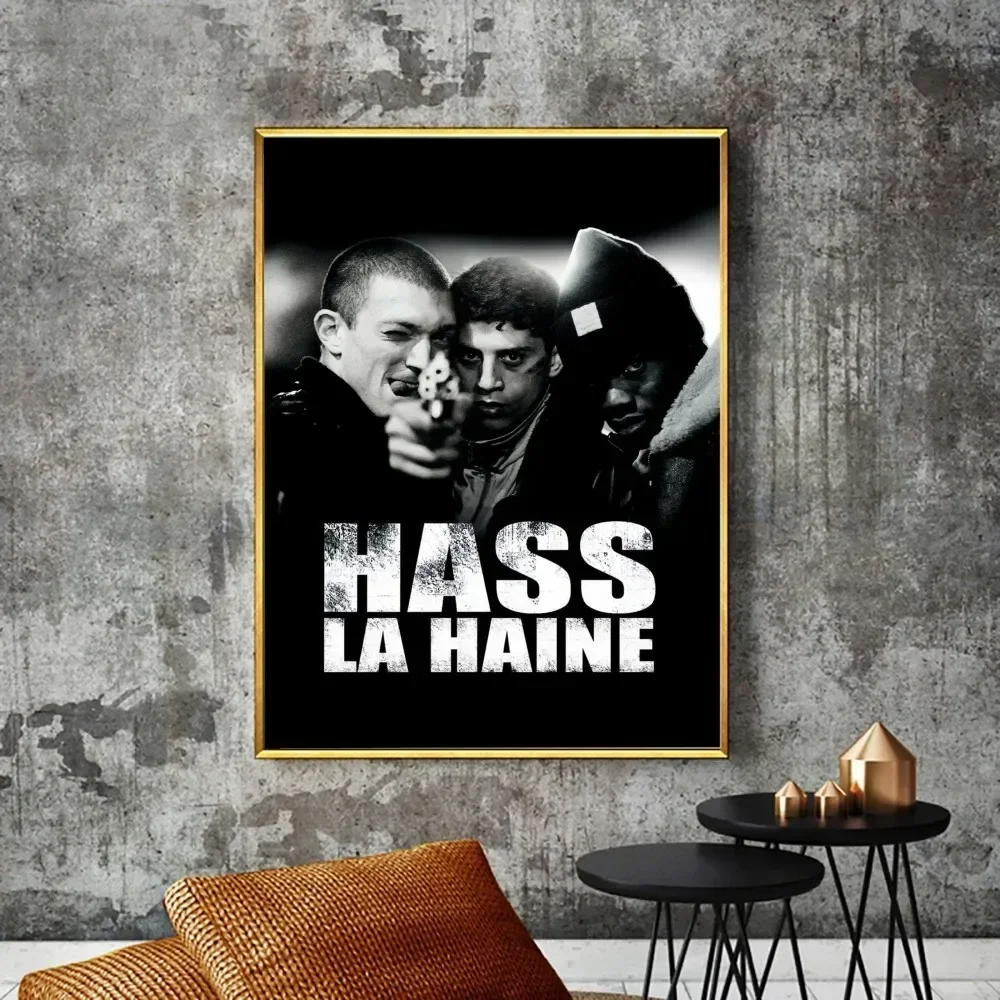 1995 La Haine Retro Movie Poster Poster Prints Bedroom Office Living Room Art Wall Painting Home Decoration Sticker