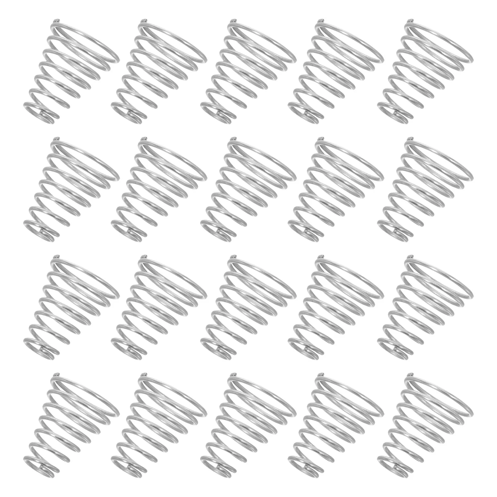 20Pcs Stainless Steel Conical Compression Battery Spring Flashlight Tailcap Tapered Replacement LED Torch Contact Support