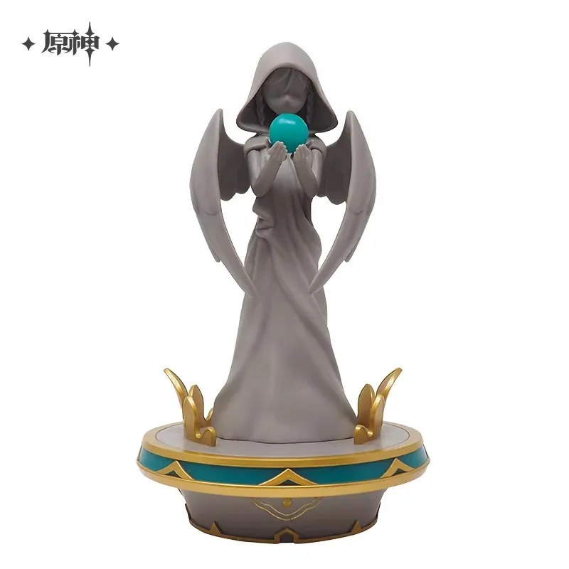 [Genuine] miHoYo Game Genshin Impact Statue of The Seven Mondstadt Anime Model Glowing Doll Desktop Ornament Cosplay Xmas Gifts