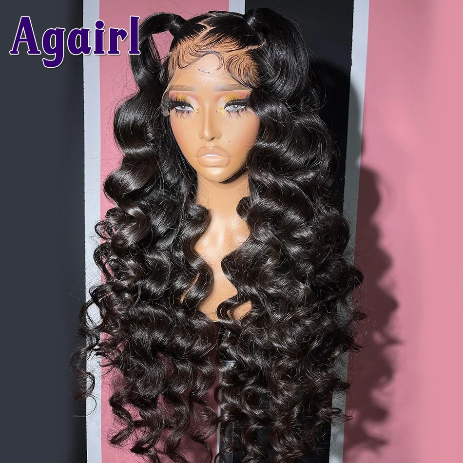 Wig Penutupan Renda 6X6 Pirang Madu Sorot Wig Rambut Manusia Bagian Depan Renda Gelombang Longgar 13X6 dengan Rambut Bayi Wig Virgin Malaysia