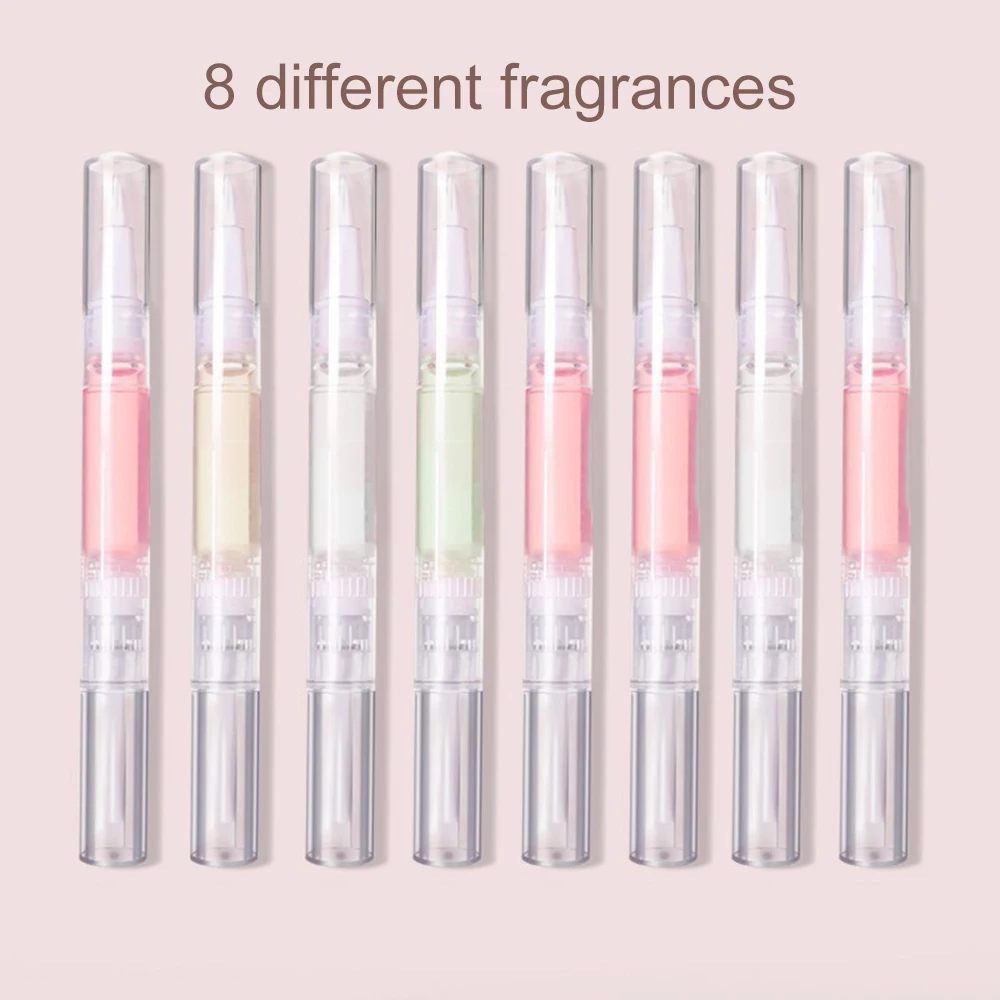 1 ~ 9PC Fruit Nail Skin Softener Care Liquid Finger Edge Nourishing Oil Pen Anti Barb Repair Damage Nail Enhance Nutrition Oil Pen