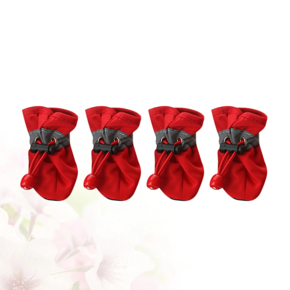 

4Pcs Dog Boots Waterproof Casual Pet Shoes Anti Slip Sole Protection for Small Dogs Outdoor Shoes Pet Dog Boots