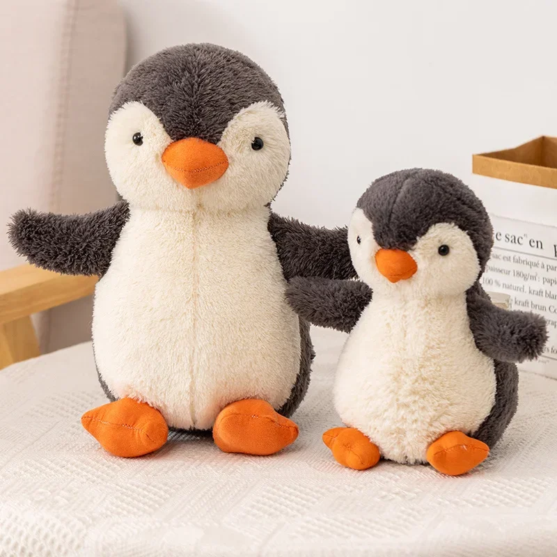 Lindo pingüino de Peluche de bebé, Peluches suaves, Animal relleno, pingüino antártico Kawaii, decoración de habitación, regalo de cumpleaños para niños