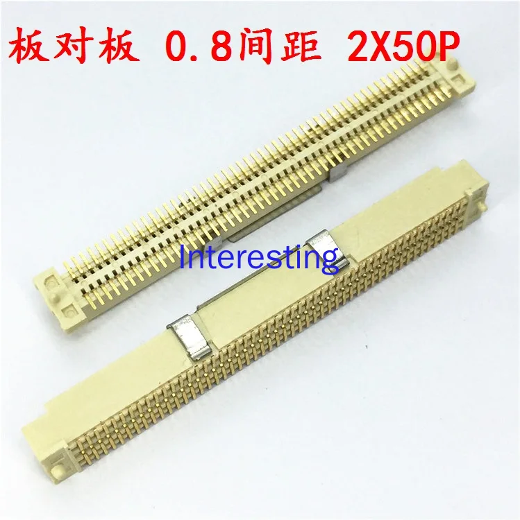 SMD Gold Plated 0.8mm 2X50P Board-to-Board Connector