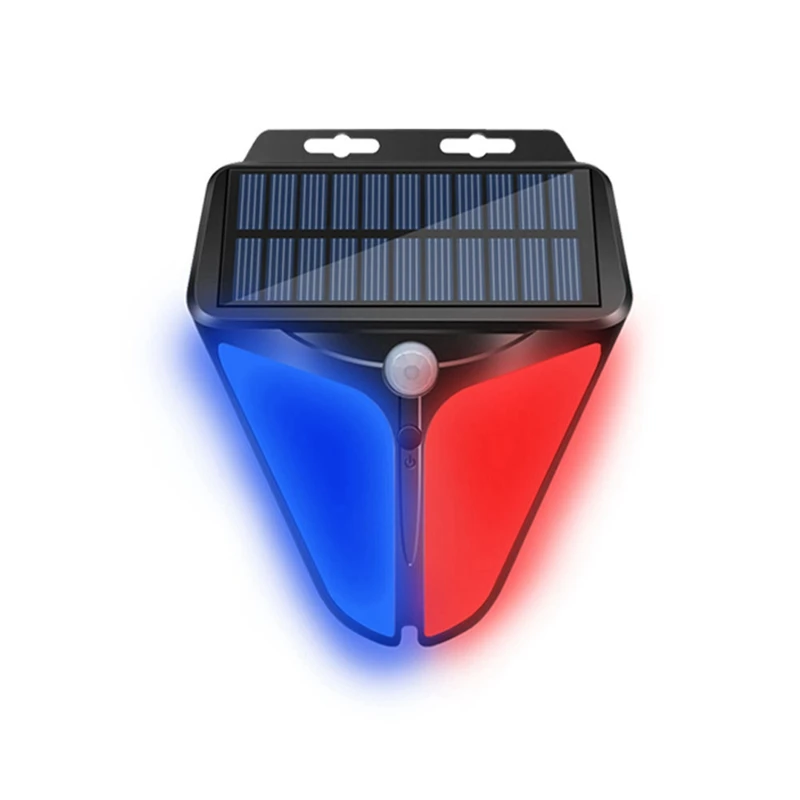 

Wireless Solar Powered Alarm Human Body Sensing Light Sensing Alarm With Waterproof Function For Outdoor Warning