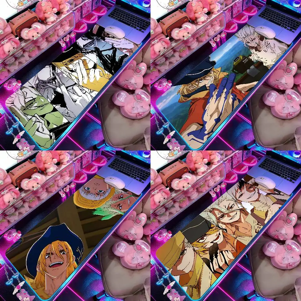

Classic D-Dr. Stone Anime Mouse Pad Computer Mat Deskpad Laptop Keyboard Mat Office Large Landscape Mousepad