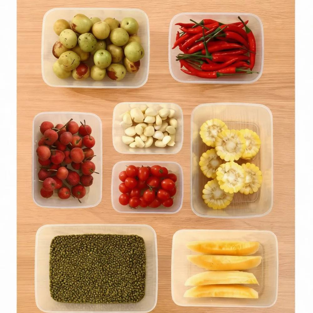 Transparent Fridge Food Container Kitchen Storage Box Organizer Bin Sealed Fresh Keeper Vegetable Fruit Drawer Unit